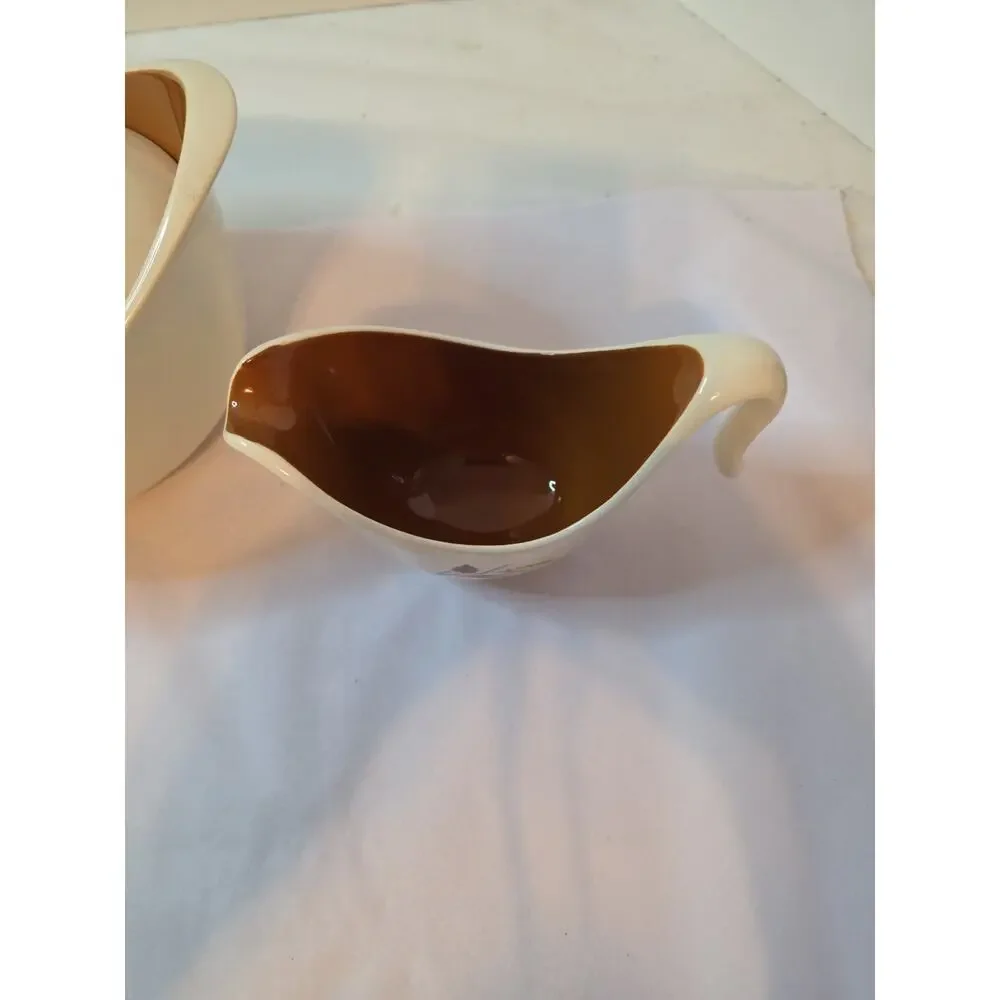 Vintage Mid Century Modern Taylor Smith Autumn Harvest Covered Casserole & Gravy